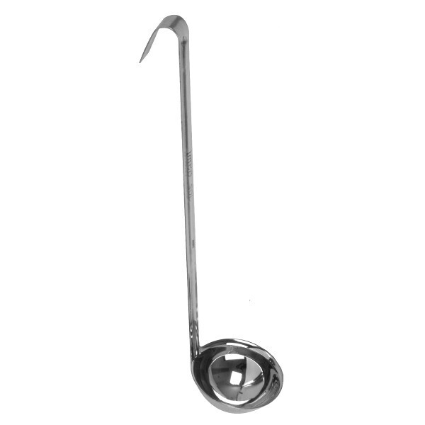 Thunder SLOL003  Ladle, 2 oz. capacity, one-piece construction, hooked handle, stainless steel