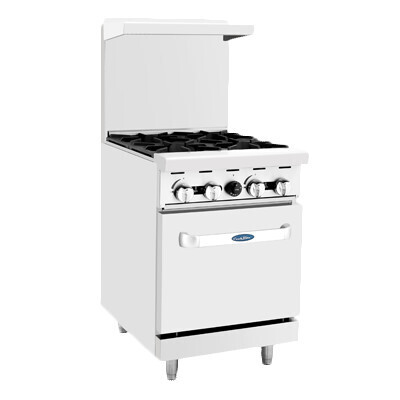 Atosa AGR-4B-NG CookRite Natural Gas Range, 4 Open Burners, 24&quot;