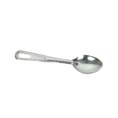 Thunder Group SLSBA111 Basting Spoon, 11" L, solid, flat handle, hanging hole, stainless steel