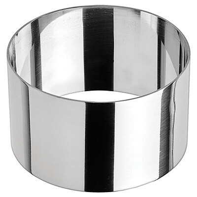 Winco SPM-31R Pastry Mold, Round, Stainless Steel, Mirror Finish, 3&quot;