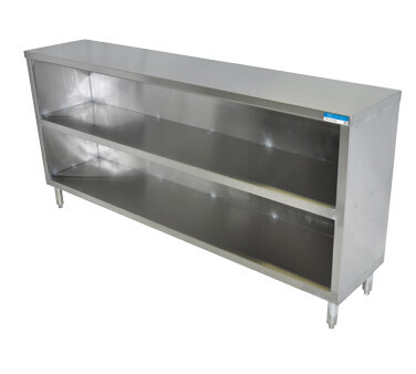 Klinger&#39;s Trading DC-1536 Dish Cabinet, Open Base, 36” W x 15&quot; D x 34.75&quot; H