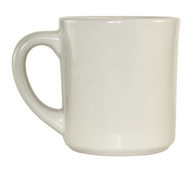International Tableware RO-40 Roma Camden Mug, White, Round, 12 oz. - 3 Dozen