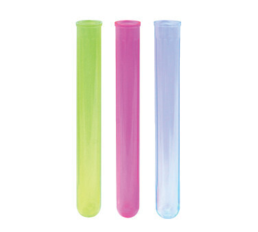 Bar Maid CR-1620AC Shooter Tubes, 6&quot; Crystal Tubes .85Oz, 1/2&quot; Dia, Assorted Neon Colors