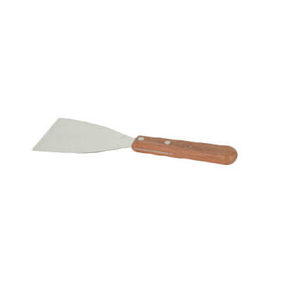 Thunder SLTWBS003 Pan Scraper, 3&quot; blade, wood handle, stainless steel