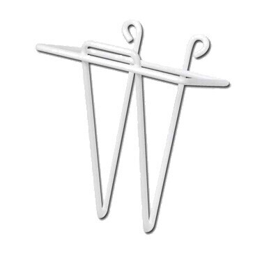 Winco WHW4  Wall Mounted Scoop Holder, Plastic, Coated Wire, 4-1/4" x 5-3/8"