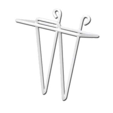 Winco WHW4  Wall Mounted Scoop Holder, Plastic, Coated Wire, 4-1/4&quot; x 5-3/8&quot;
