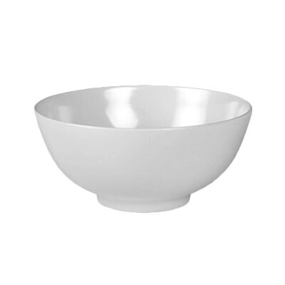 Thunder 5207TW Rice Bowl, 39 oz., 7&quot; dia., round, break-resistant, dishwasher safe, BPA free, melamine, Imperial White