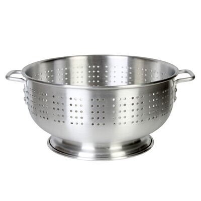 Thunder  ALHDCO-003 Colander, 16 quart capacity, perforated, riveted handles, footed base, aluminum