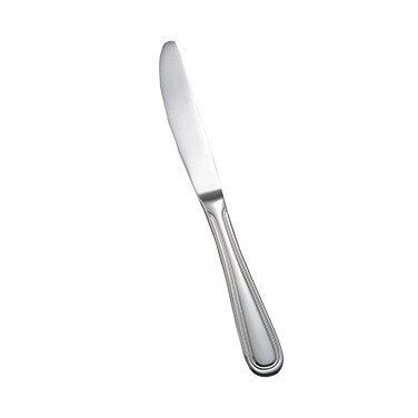 Winco 0030-08  Dinner Knife, 9-1/4&quot;, 18/8 stainless steel, solid handle, extra heavy weight, mirror finish, Shangarila