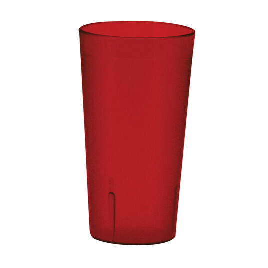 Winco PTP12R Pebbled Tumbler, Break-Resistant, Red, 12 oz.