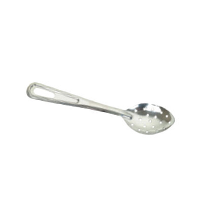 Thunder Group SLSBA113  Basting Spoon, 11" L, perforated, flat handle, hanging hole, stainless