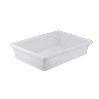 Winco PFFW-6 Food Storage Box, 9 gallon, 18" x 26" x 6", stackable, -40° to 160°F, BPA free, polypropylene, white