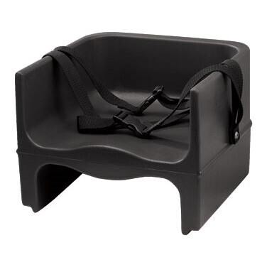 Winco CHB2PK Booster Seat, 13&quot;L x 13&quot;W x 10-1/2&quot;H, single-sided, 3-way strap, plastic, black, ASTM compliant