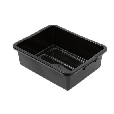 Royal Industries BT-710 Tote/Bus Box, 1 Compartment, Black, 7&quot;