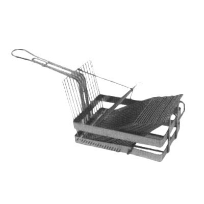 Thunder SLTO18 Tostada Shell Basket,19-3/8&quot;L x 6-1/4&quot; x 7-3/5&quot;H,18 slots, heavy duty, nickel plated basket, stainless steel framework and dividers