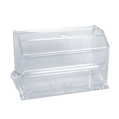 Thunder PLSD002  Straw Dispenser, 12-5/8" x 5-5/8" x 6-7/8"H, rectangular, easy lift top, acrylic, clear