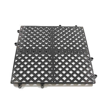 Thunder PLIM1212SM Bar Mat, 12&quot; x 12&quot;, light weight, interlocking, dishwasher safe, black