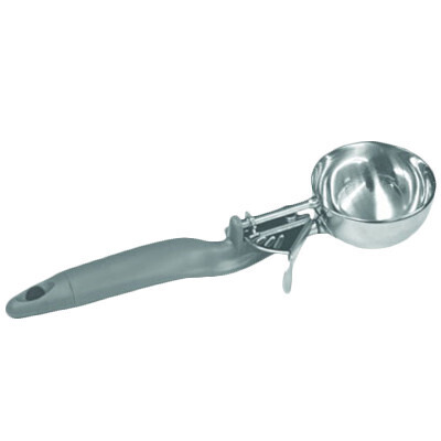 Thunder Group SLDS008L Disher, 4 oz., #8, lever, ergonomic handle, 18/8 stainless steel, grey,