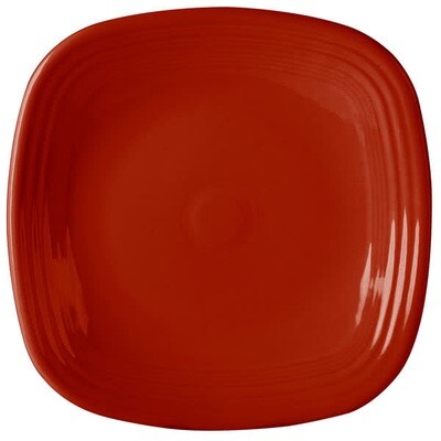 Homer Laughlin 919326 Scarlet Square Plate, 10.75&quot;