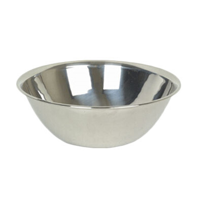 Thunder SLMB008  Mixing Bowl, 16 quart capacity, flat base, curved lip, economy stainless steel, mirror finish