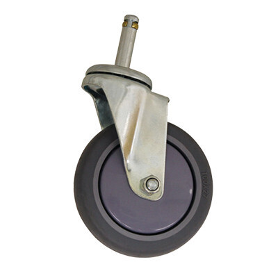 Thunder PLCB4140B Stem Caster, 4&quot;, with brake, for bus carts PLBC3316 &amp; PLBC4019