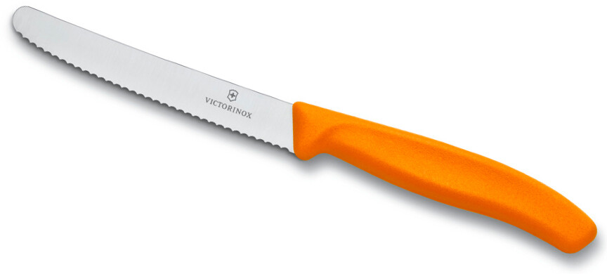 Victorinox Utility Knife Serrated 4-1/2” Orange Handle