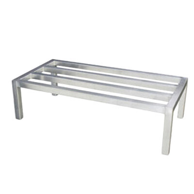 Thunder ALDN2048E Dunnage Rack, 20" x 48" x 8", capacity 1500 lbs., heavy-duty, square tubing, welded, aluminum,