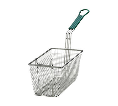 TableCraft 42 Fry Basket Green Handle 13 1/4&quot; x 6 1/2&quot; x 5 7/8&quot;