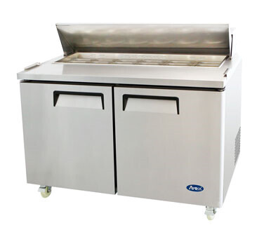 Atosa MSF8303GR Atosa Sandwich/Salad Top Refrigerator, two-section, 60-1/5&quot;W x 30&quot;D x 41