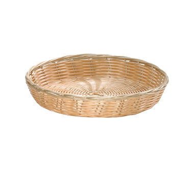 TableCraft 1169W Basket, 10&quot; dia. x 1-1/2&quot;H, round, hand-woven, polypropylene cord, natura