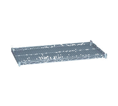 Stortec S2472EP Wire Shelving Platinum Silver Epoxy, 24&quot; x 72&quot;