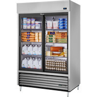 True Mfg. TSD-47G-HC-LD Two Section Refrigerator
