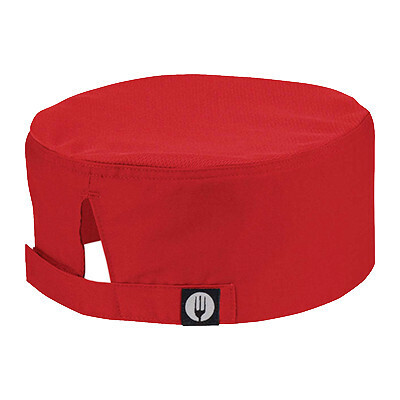 Chef Works DFCVRED0 Beanie Cool Vent, Chef&#39;s Hat, Red