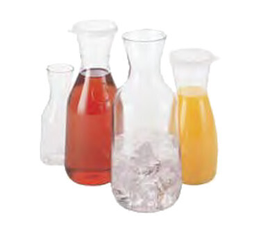 Cambro WW1000135 Plastic Decanter with Lid, Clear