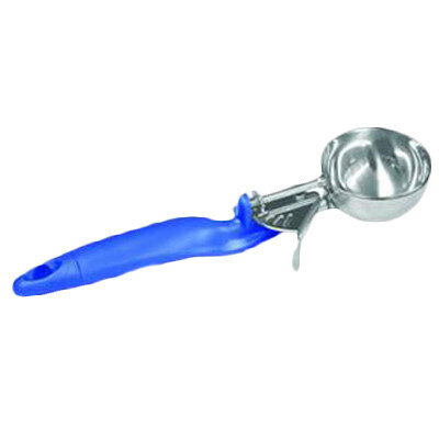 Thunder Group SLDS016L Disher, 2 oz., #16, lever, ergonomic handle, 18/8 stainless steel, blue,