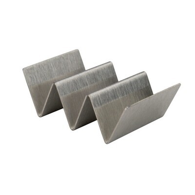 Winco TCHS-23MN  Mini Taco Holder, 2-3 Compartment, Stainless Steel