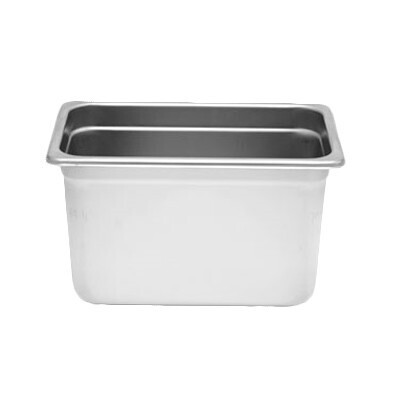 Thunder STPA4146  Steam Table Pan, 1/4 size, 6" deep, anti-jam, 25 gauge, 18/8 stainless steel