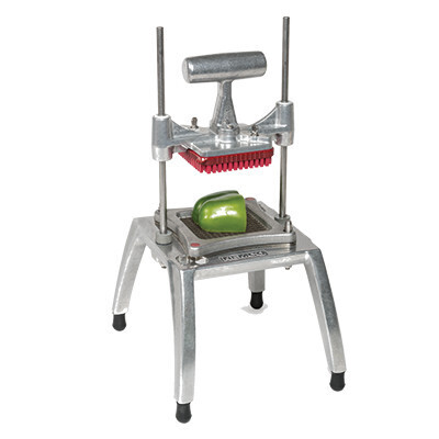 Nemco 57500-1 Vegetable Chopper, 1/4&quot; square, color-coded, interchangeable blade assemblies &amp; push blocks, removable push block gaskets, weighted handle, stainless steel blades, large base accommodate