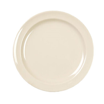 Thunder NS108T Dinner Plate, 8&quot; dia., round, break-resistant, dishwasher safe, BPA free, melamine, NuStone Tan
