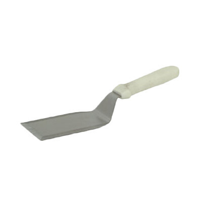 Thunder SLHT064P  Hamburger Turner, solid, 5-1/4&quot; x 3&quot; blade, 12&quot; OA length, flexible plastic handle, stainless steel