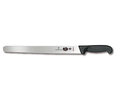 Victorinox Slicer Knife, 12&quot; blade, 1-1/4&quot; width at handle, black Fibrox® Pro handle, slip resistant