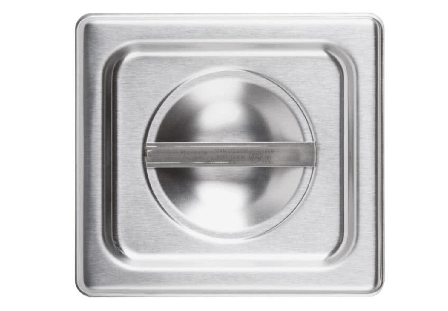 Vollrath 75160 Steam Table Pan Cover, 1/6 size, stainless steel, reinforced flat solid, 6-13/16&quot; x 6-1/4&quot; x 1/2&quot;, fits all 1/6-size pans
