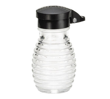 TableCraft BH2MPBK Glass Shaker with Black Moisture Proof ABS Top, 2 oz.