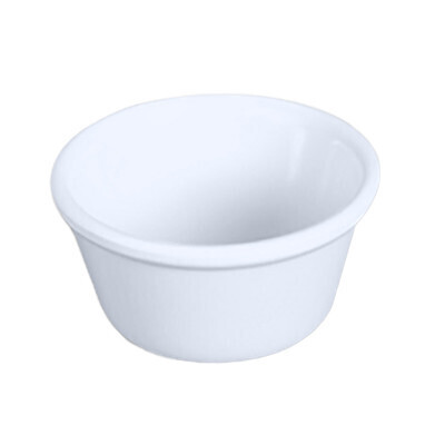 Thunder ML539W1  Ramekin, 6 oz. capacity, 3-7/8&quot; dia., round, smooth, break-resistant, dishwasher safe, BPA free, melamine, white Ramekin, 6 oz. capacity, 3-7/8&quot; dia., round, smooth, break-resist