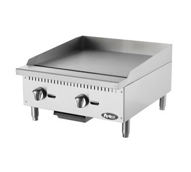 Atosa ATMG-24-LP CookRite Heavy Duty Griddle, Countertop 24", Propane Gas