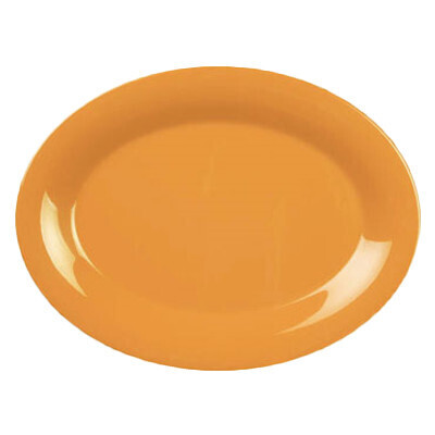 Thunder CR209YW Platter, 9-1/2" x 7-1/4", oval, break-resistant, dishwasher safe, melamine, yellow