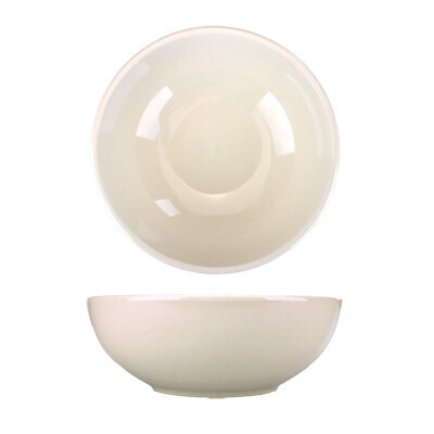 International Tableware RO-700 Ramen Bowl, 32 oz., 7-1/2&quot; dia. x 2-1/2&quot;H, round, rolled edge, microwave &amp; dishwasher safe, lead free, ceramic, American White. - 1 Dozen