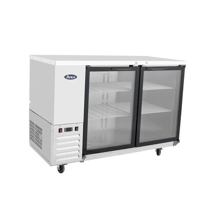 Atosa MBB48G-GR , two-section, 48&quot;W x 28-1/10&quot;D x 40-1/10&quot;H, self-contained side mount refrigeration