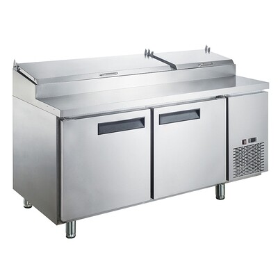Dukers DPP70 Sandwich/Salad Prep Table, two sections, 70&quot;W,