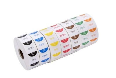 Noble Products 3227DAYRKIT 7 Day Of The Week Label Roll
